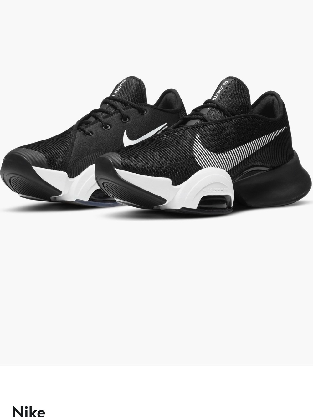 Nike Men’s Black and White Athletic Sneakers